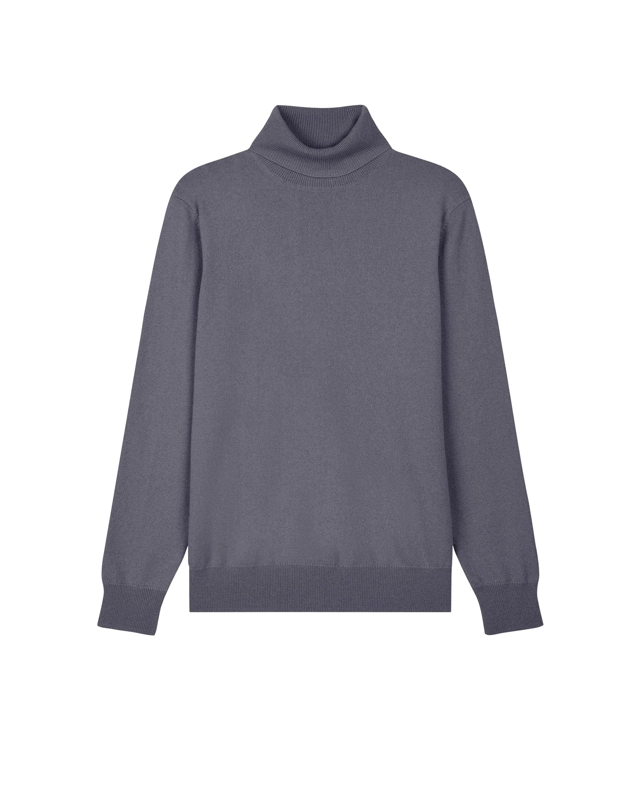 Pull à col roulé en cachemire - Blue-Gray