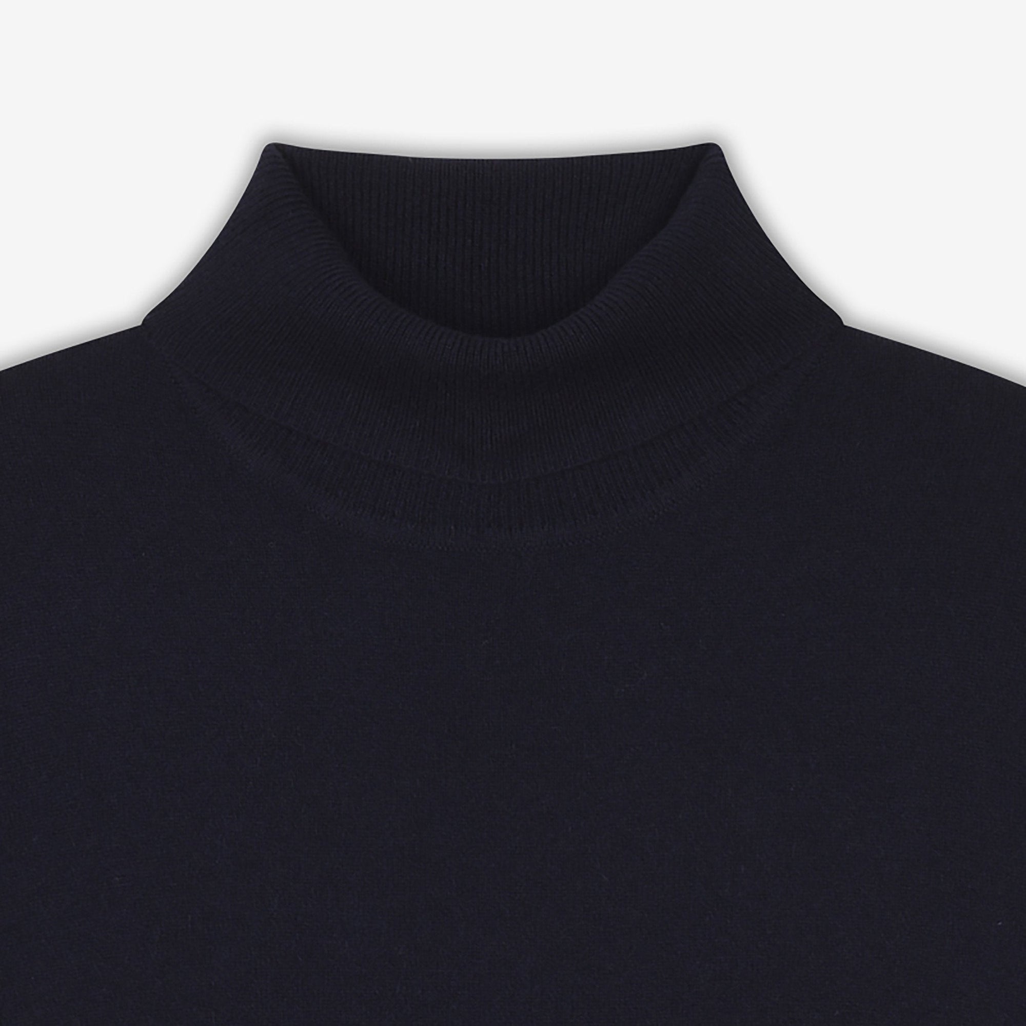 Pull à col roulé en cachemire - Navy
