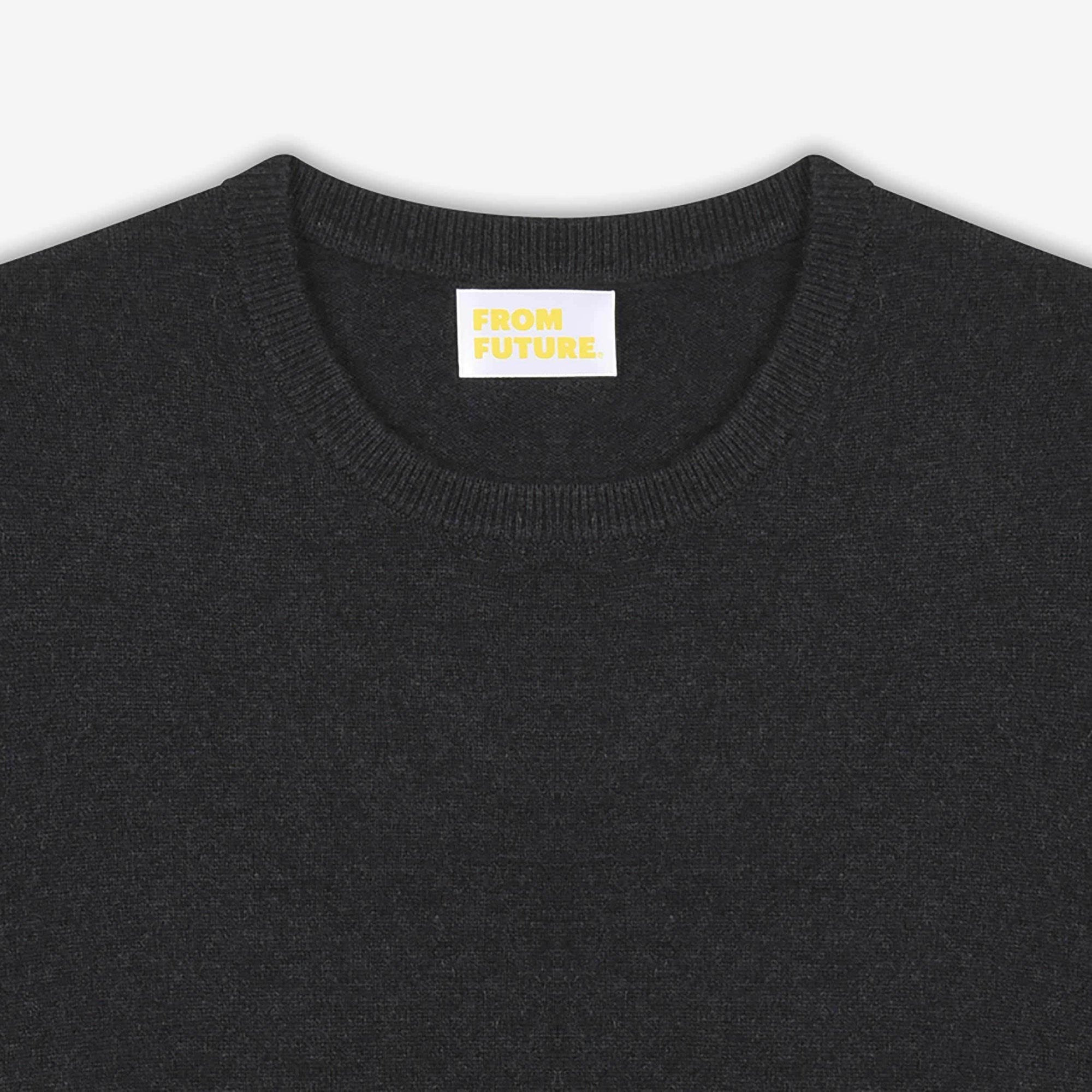 Pull léger à col rond en cachemire - Heather Blue