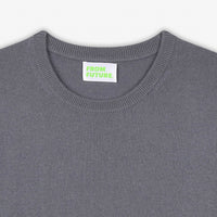 Pull léger à col rond en cachemire - Blue-Gray