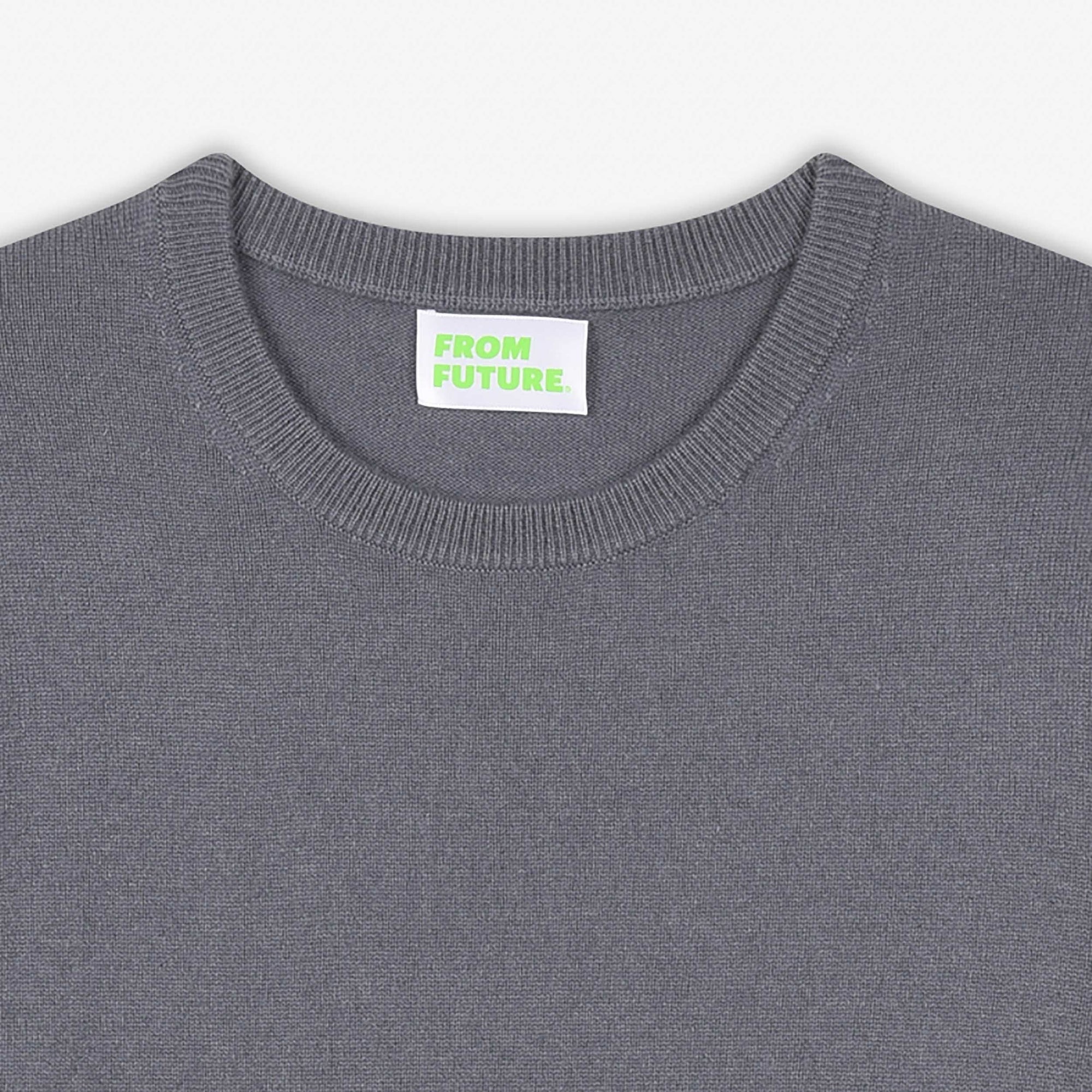 Pull léger à col rond en cachemire - Blue-Gray