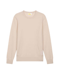 Pull léger à col rond en cachemire - Ecru