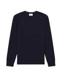 Pull léger à col rond en cachemire - Navy