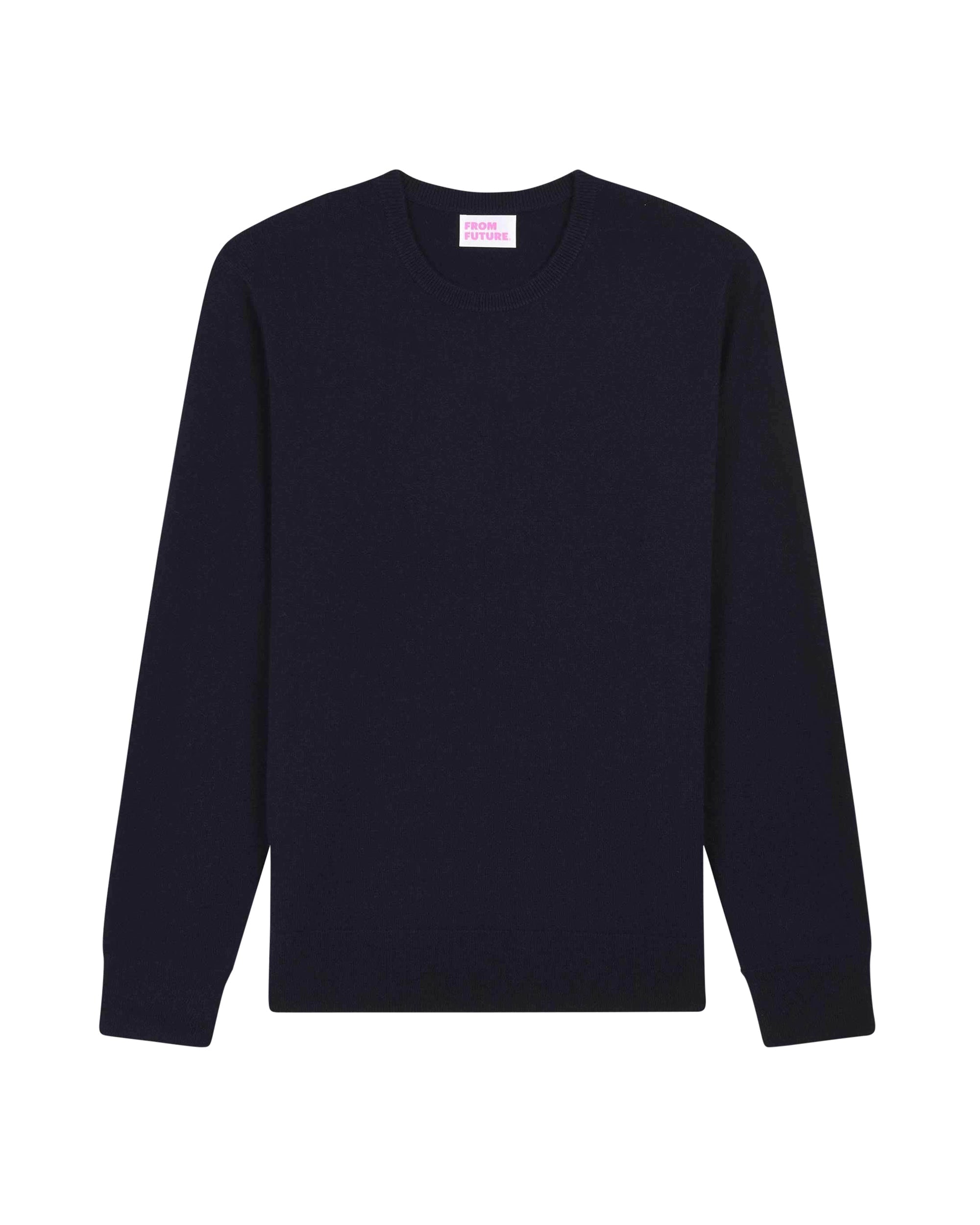 Pull léger à col rond en cachemire - Navy
