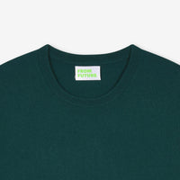 Pull léger à col rond en cachemire - English Green