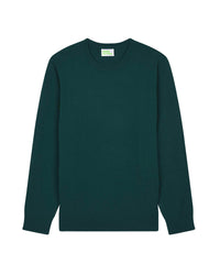 Pull léger à col rond en cachemire - English Green