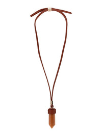 Collier Jemma en laiton - Dark Deep Red