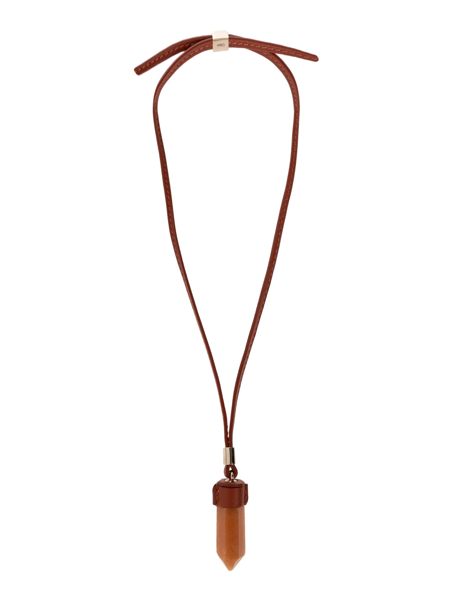 Collier Jemma en laiton - Dark Deep Red