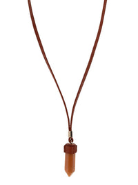 Collier Jemma en laiton - Dark Deep Red