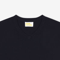 Pull à col V Baby en cachemire - Navy
