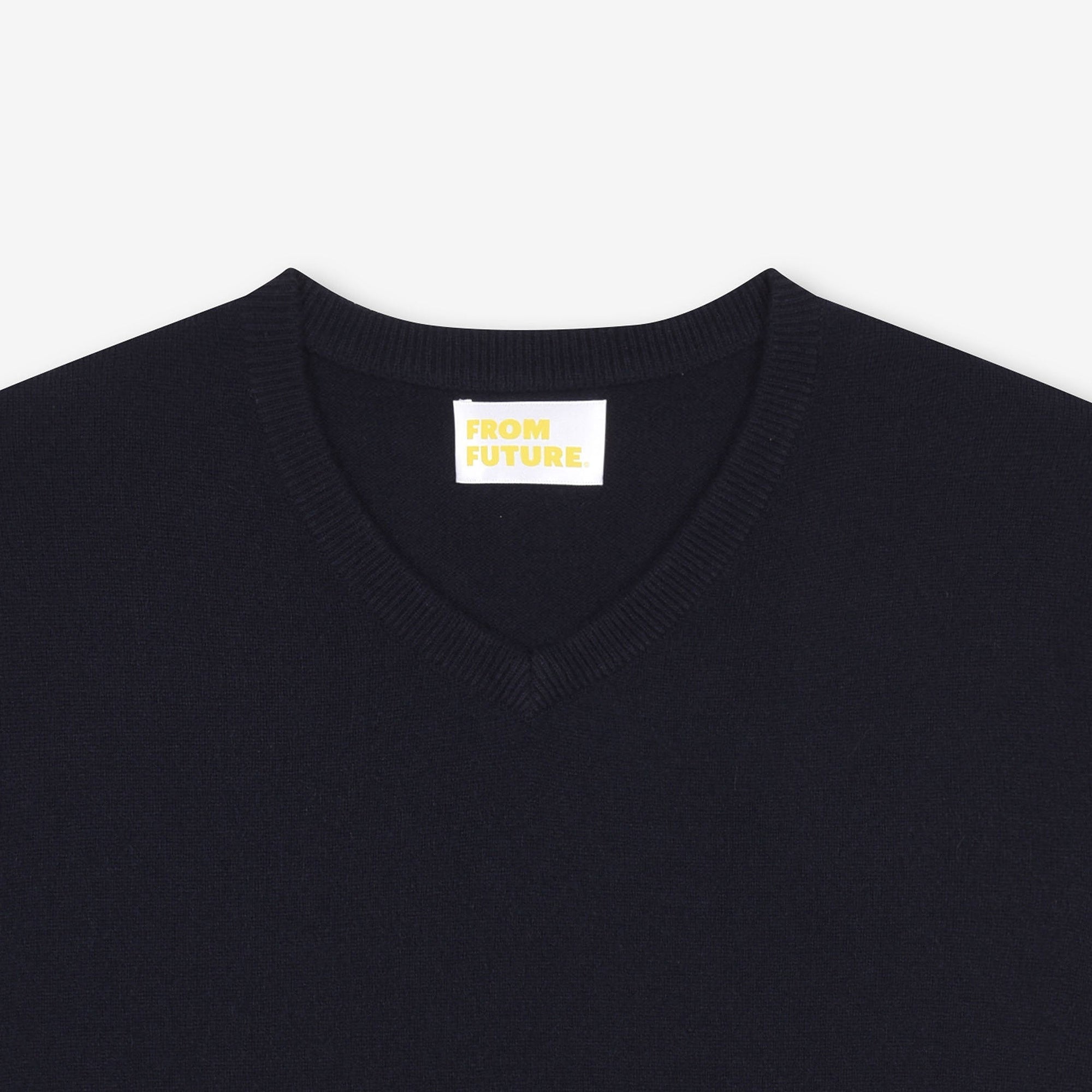 Pull à col V Baby en cachemire - Navy