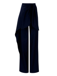 Pantalon noué en soie - Nuit Orageuse