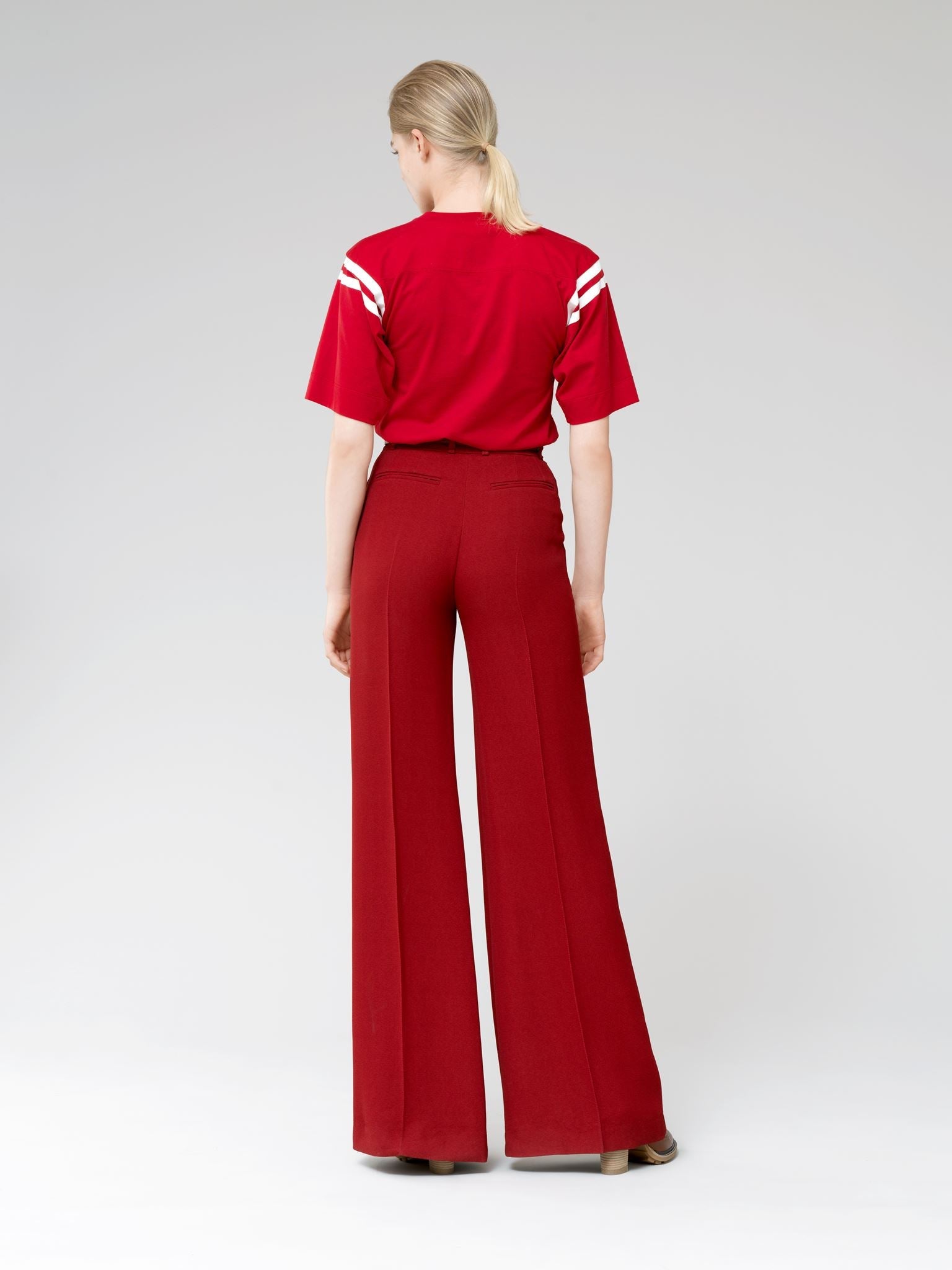 Pantalon évasé - Ocre Rouge