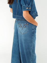 Pantalon large - Bleu Clair de Lune
