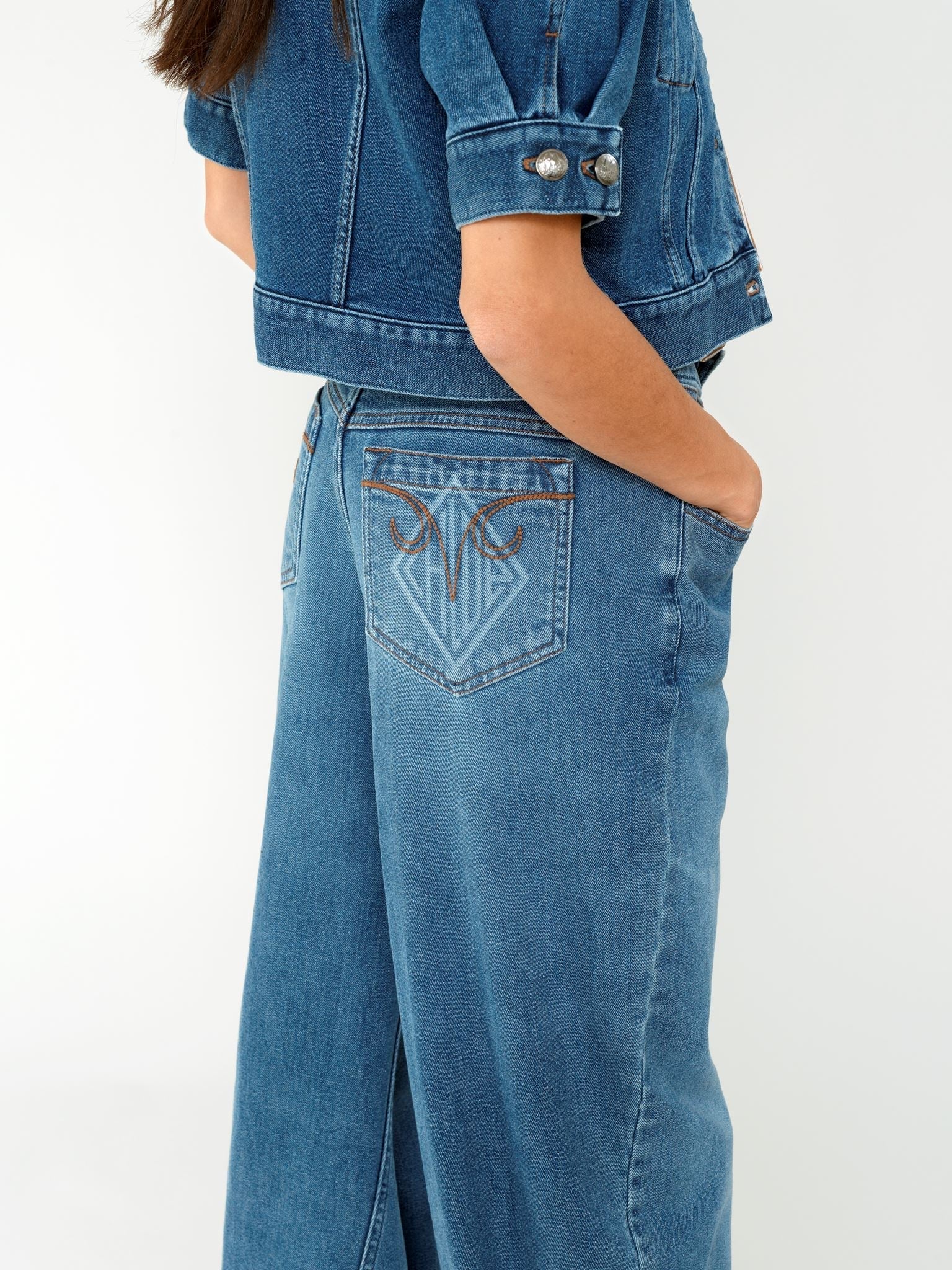 Pantalon large - Bleu Clair de Lune