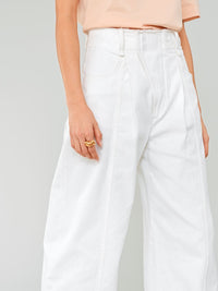 Pantalon large - Blanc
