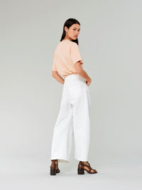 Pantalon large - Blanc