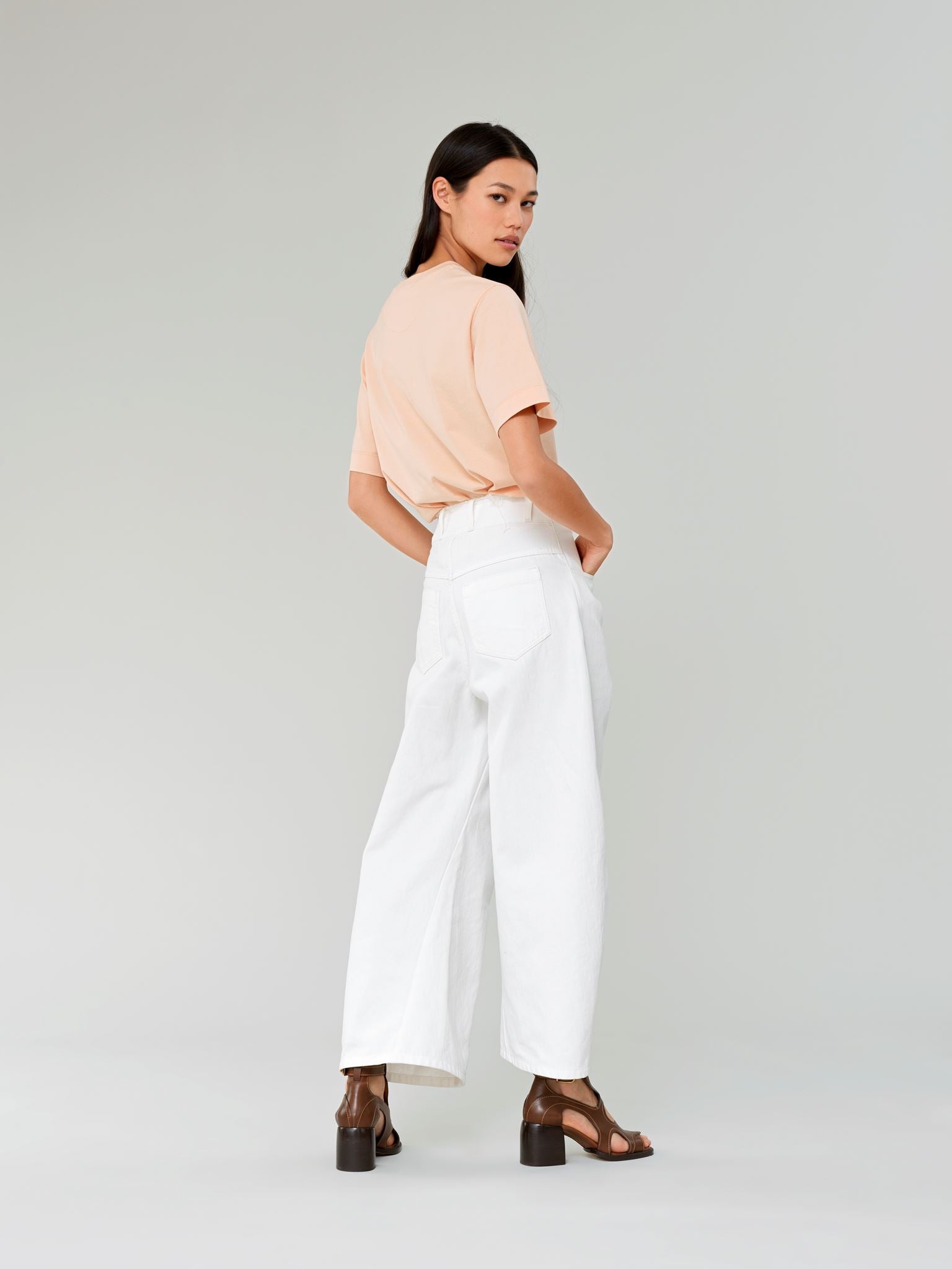 Pantalon large - Blanc