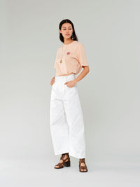 Pantalon large - Blanc
