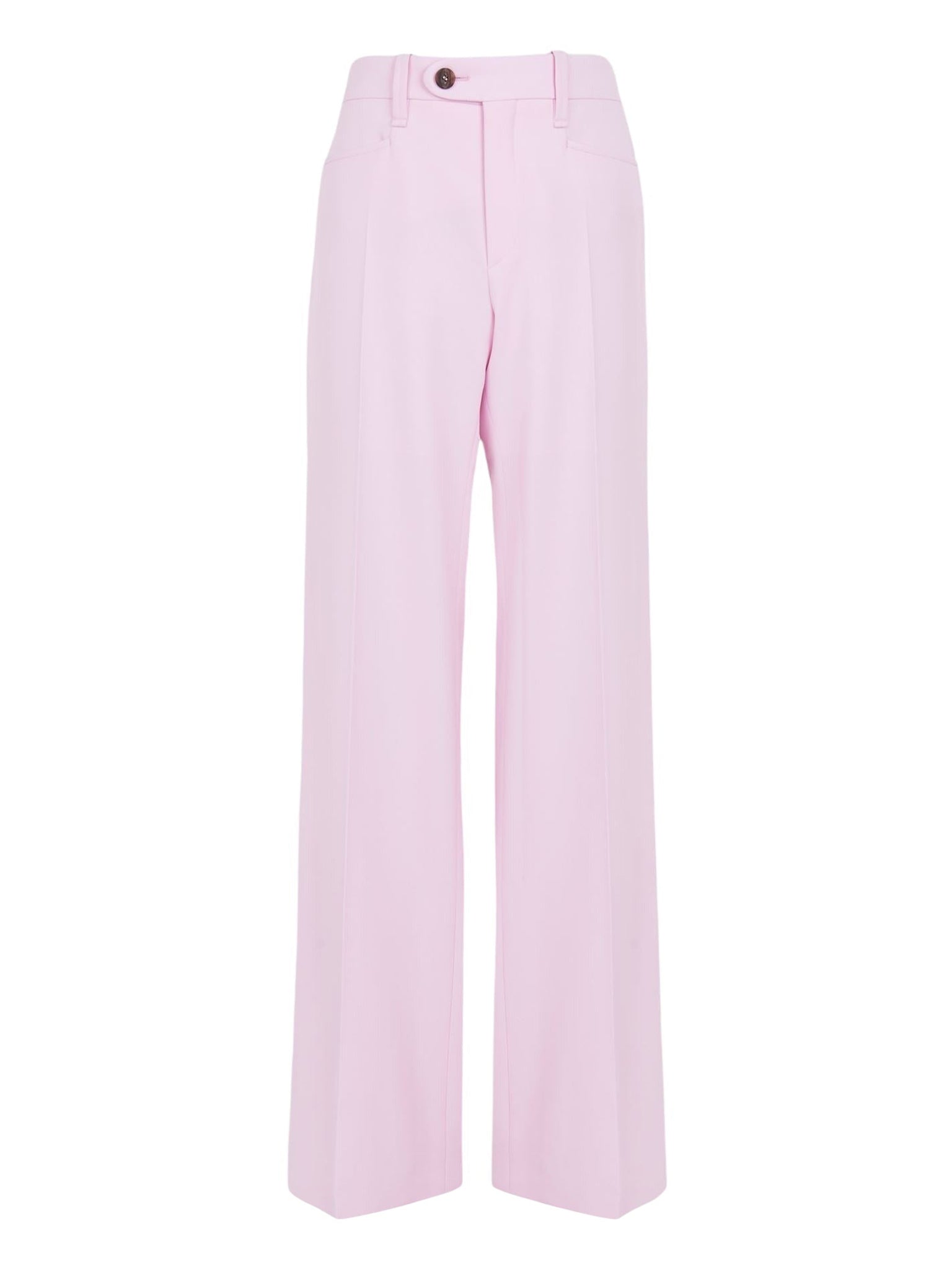 Pantalon évasé en laine grain de poudre légère - Sweet Lilac
