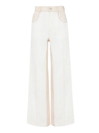 Pantalon large court - Iconic Milk