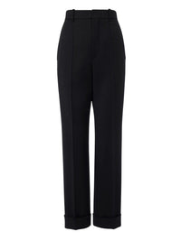 Pantalon fuselé en laine - Black