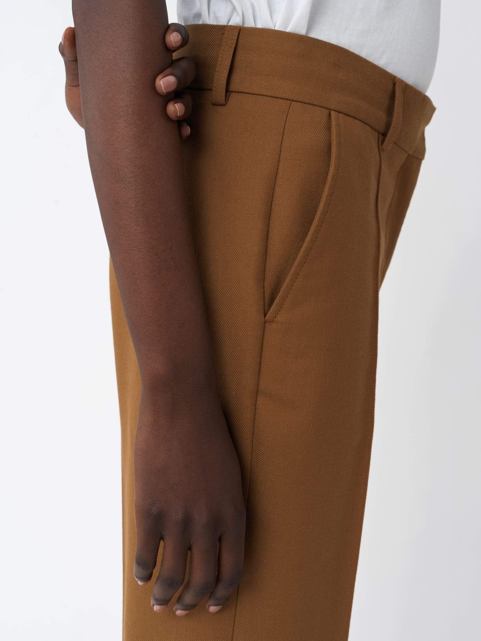 Pantalon bootcut court - Dark Khaki