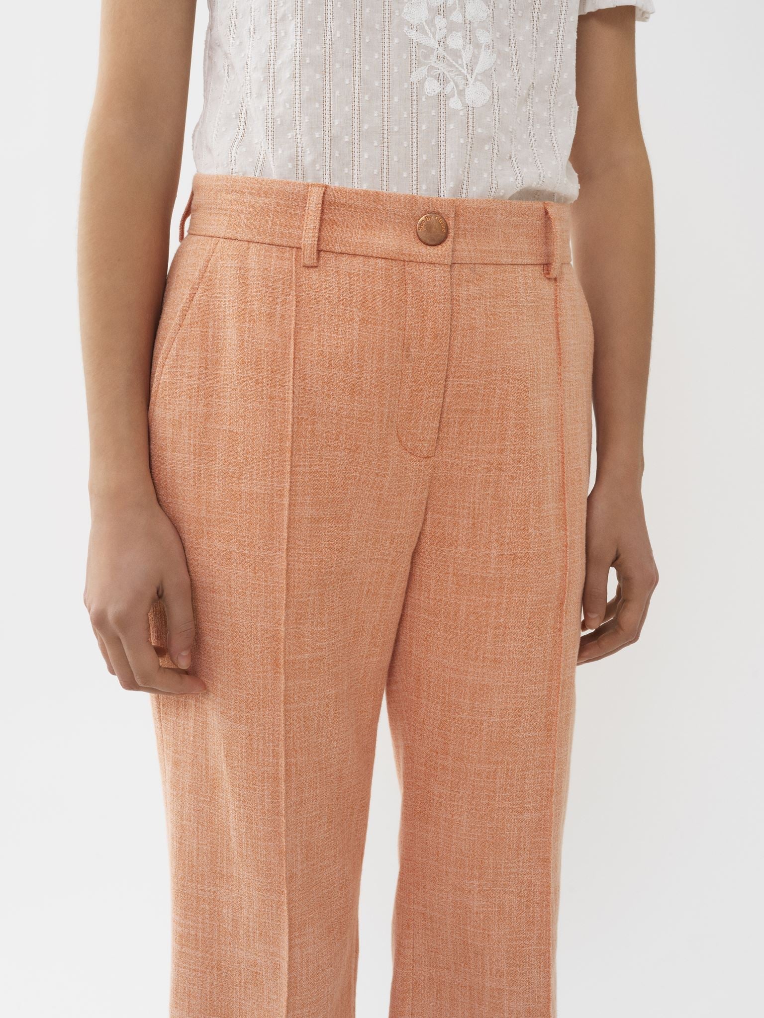 Pantalon court évasé - Blondie Pink
