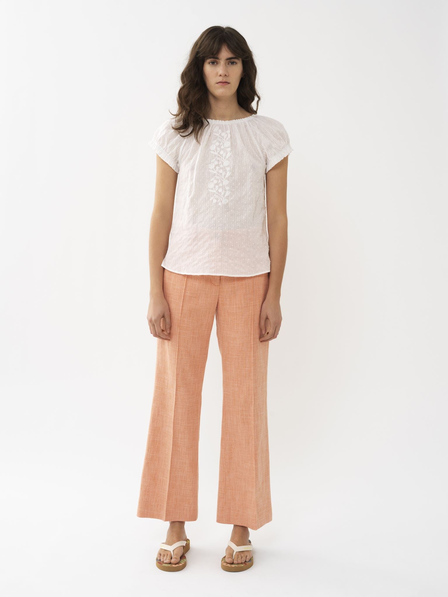 Pantalon court évasé - Blondie Pink