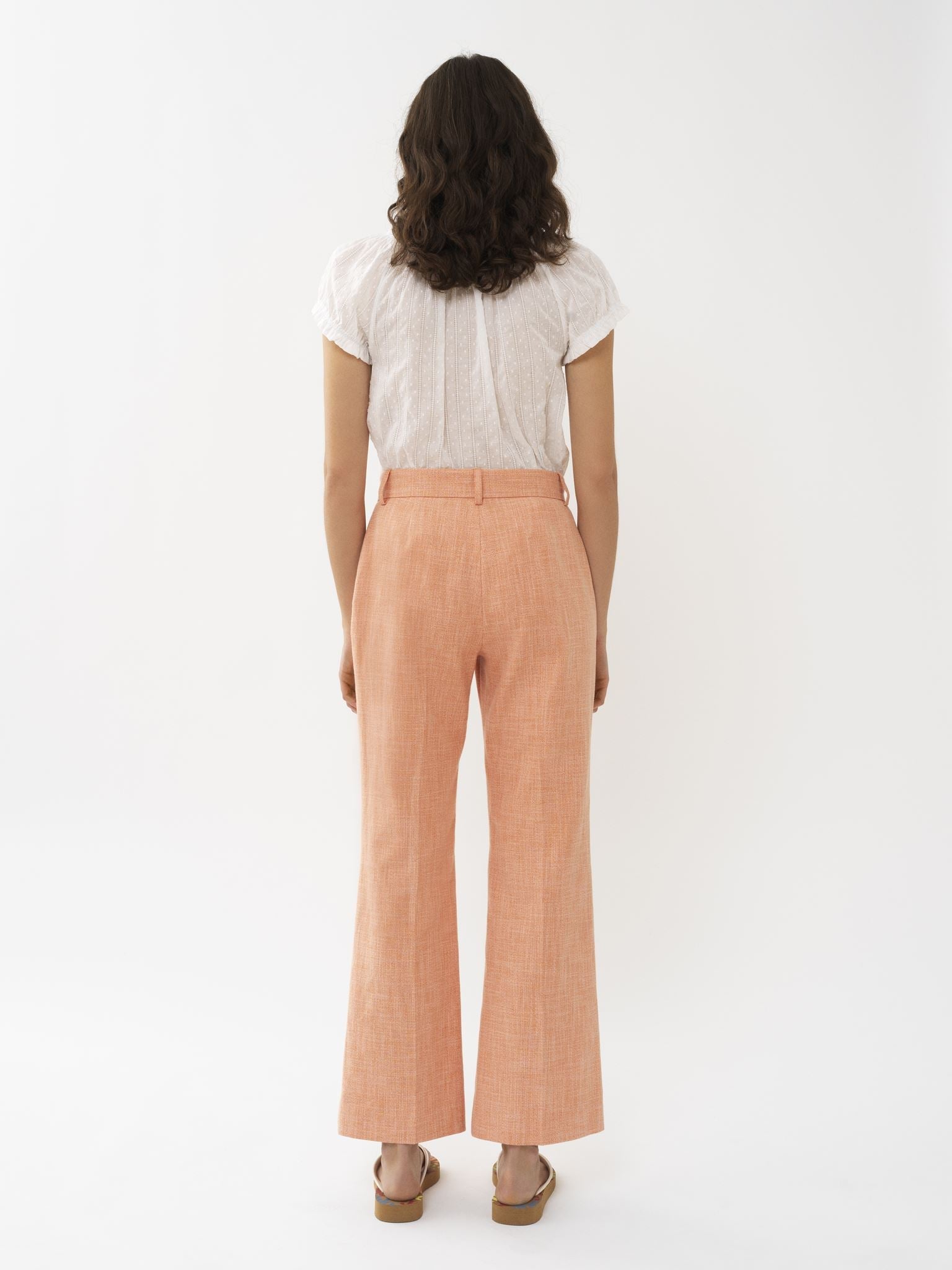 Pantalon court évasé - Blondie Pink
