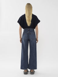 Pantalon court large Stromboli - Dusky Blue