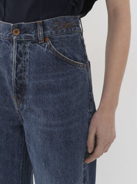 Pantalon court large Stromboli - Dusky Blue