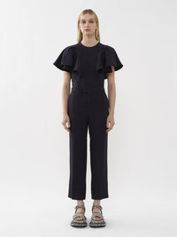 Pantalon de costume court en lin - Ink Navy