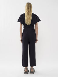 Pantalon de costume court en lin - Ink Navy