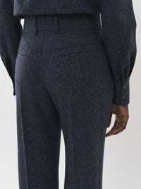 Pantalon évasé en laine - Dusky Blue