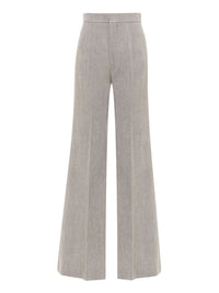 Pantalon évasé en laine - Lava Brown