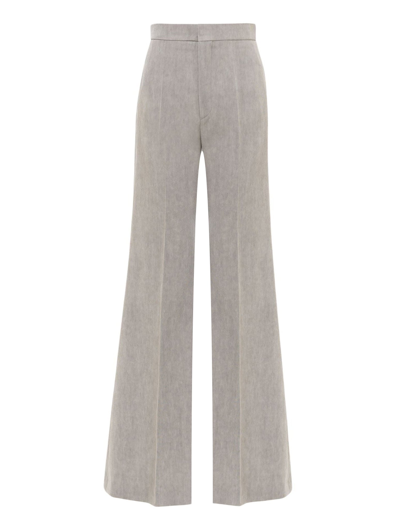Pantalon évasé en laine - Lava Brown