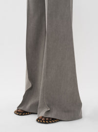 Pantalon évasé en laine - Lava Brown