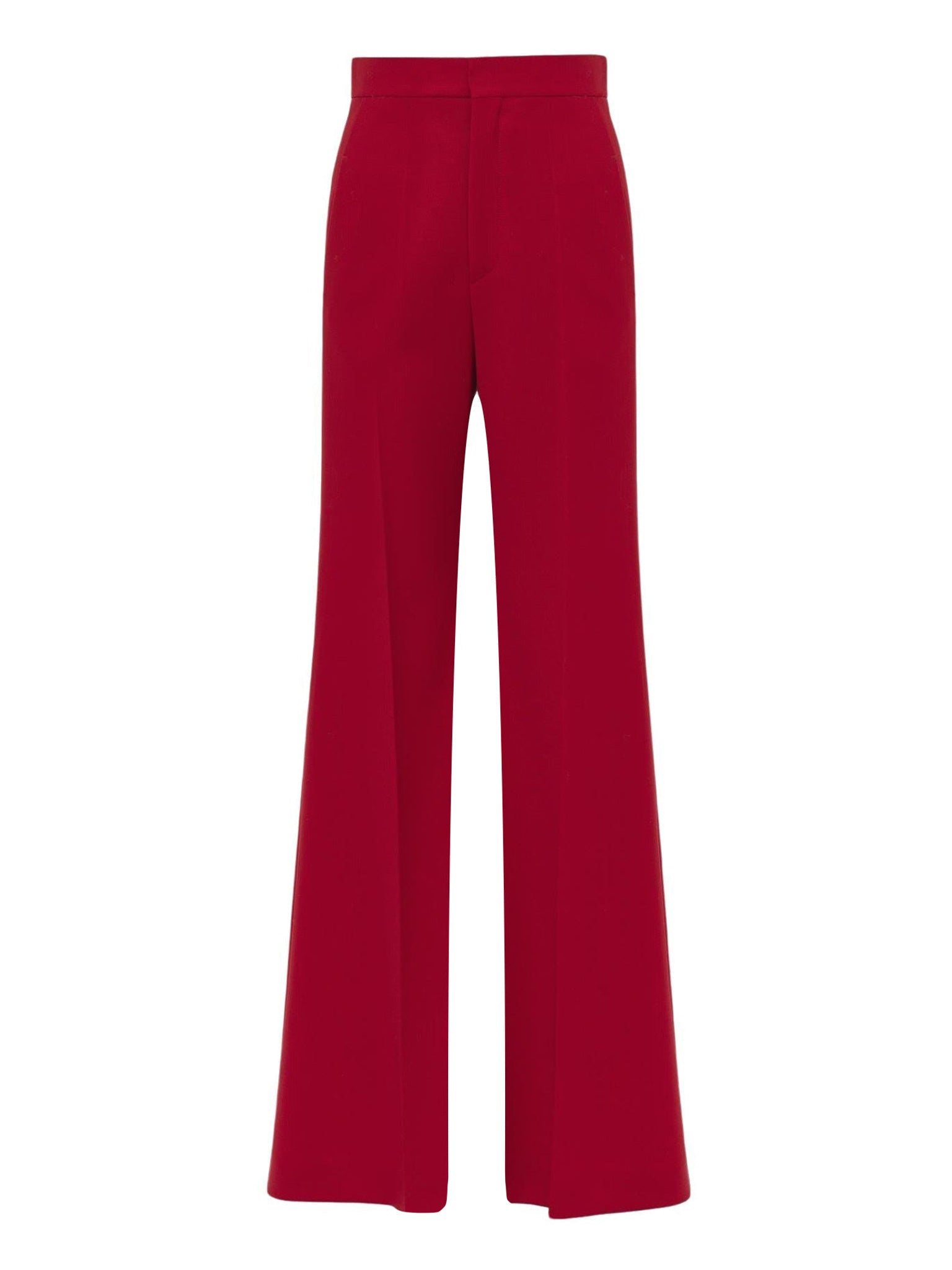 Pantalon évasé en soie - Coup de Coeur Rouge