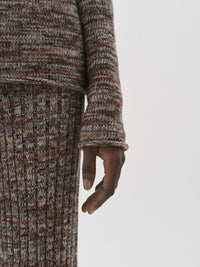 Pantalon évasé en cachemire - Stone Grey