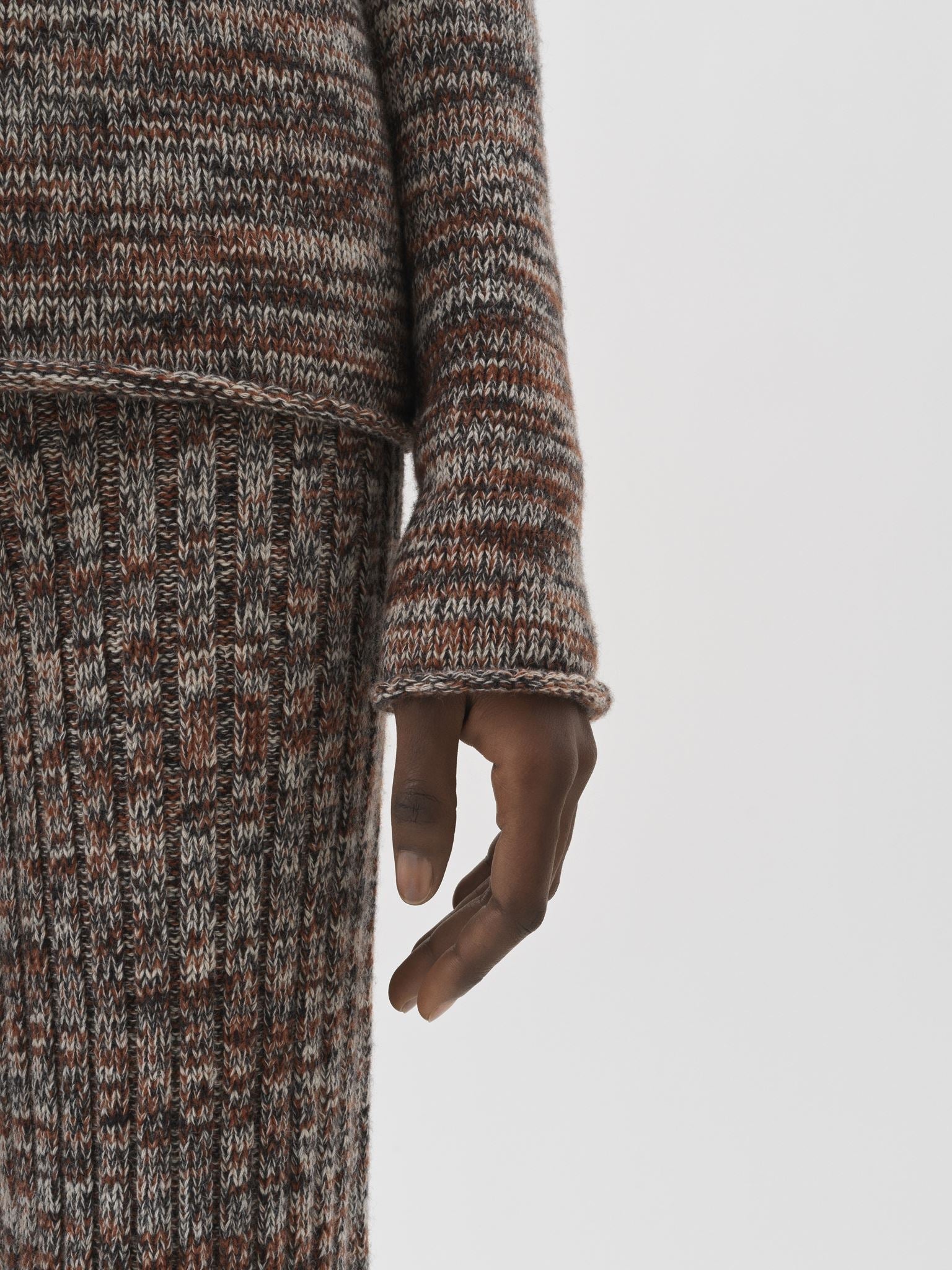 Pantalon évasé en cachemire - Stone Grey