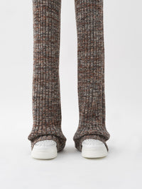 Pantalon évasé en cachemire - Stone Grey