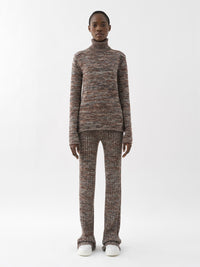 Pantalon évasé en cachemire - Stone Grey