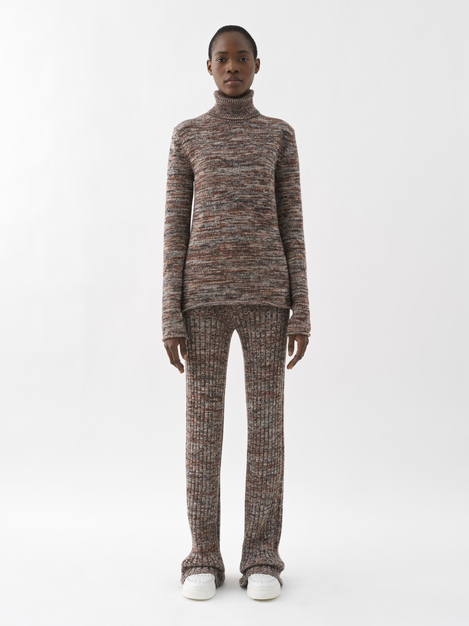 Pantalon évasé en cachemire - Stone Grey
