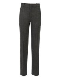 Pantalon cigarette en laine - Pearly Black