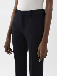 Pantalon cigarette en laine - Ink Navy