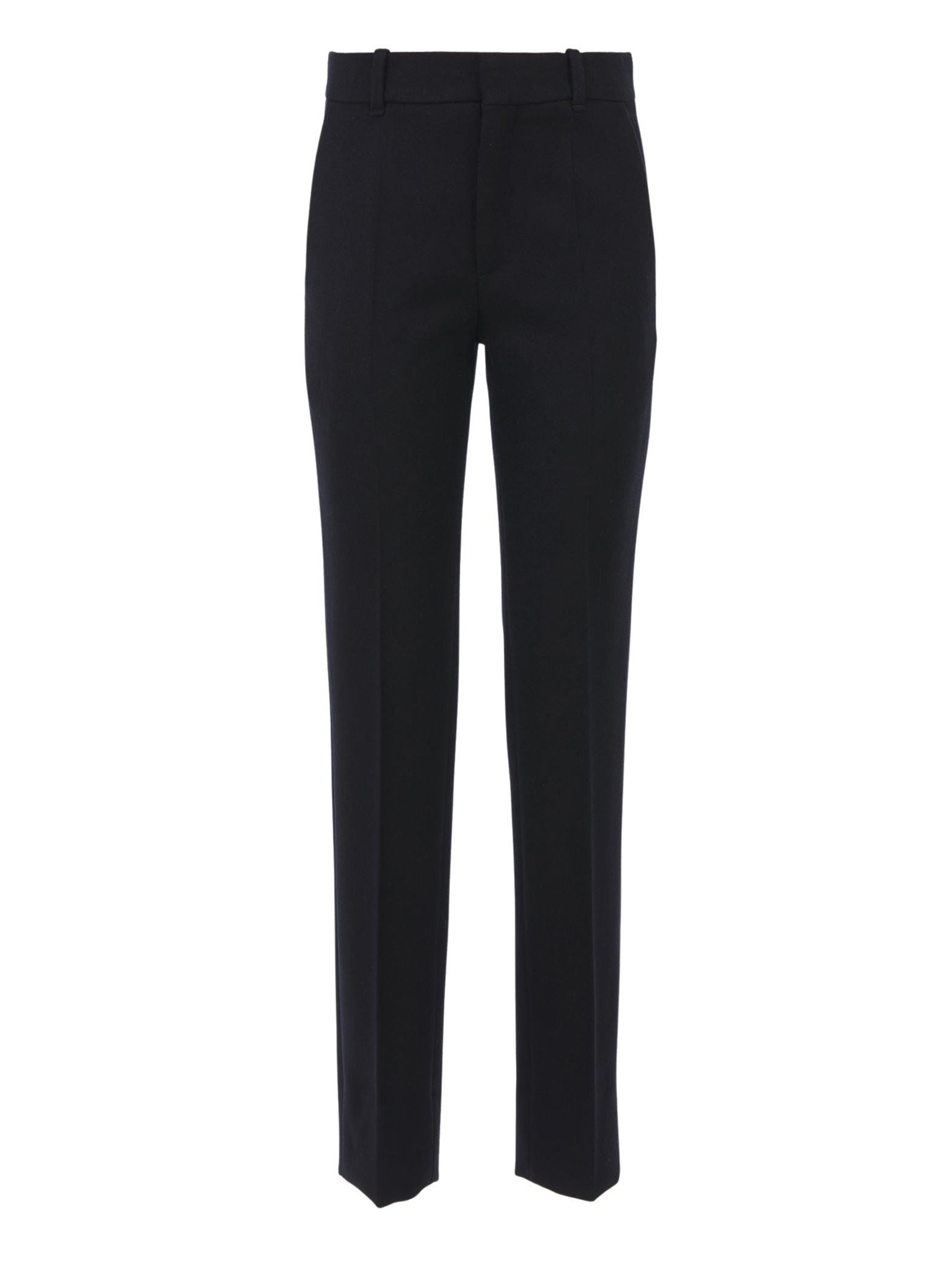 Pantalon cigarette en laine - Ink Navy