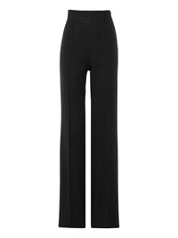 Pantalon large en laine - Noir