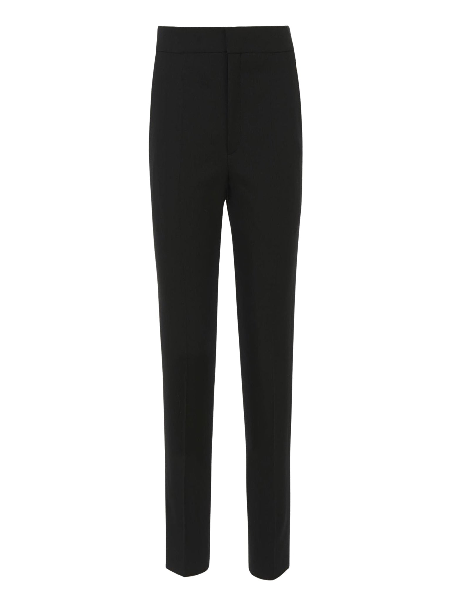 Pantalon de costume droit en laine - Black