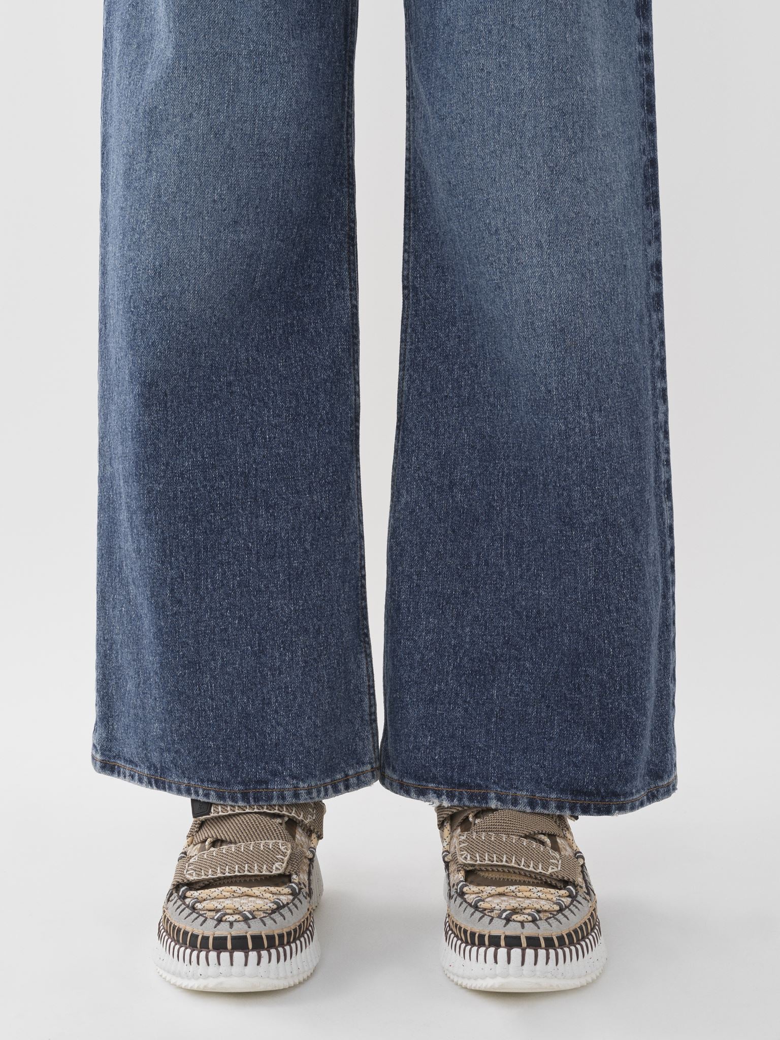 Pantalon court large Stromboli - Dusky Blue